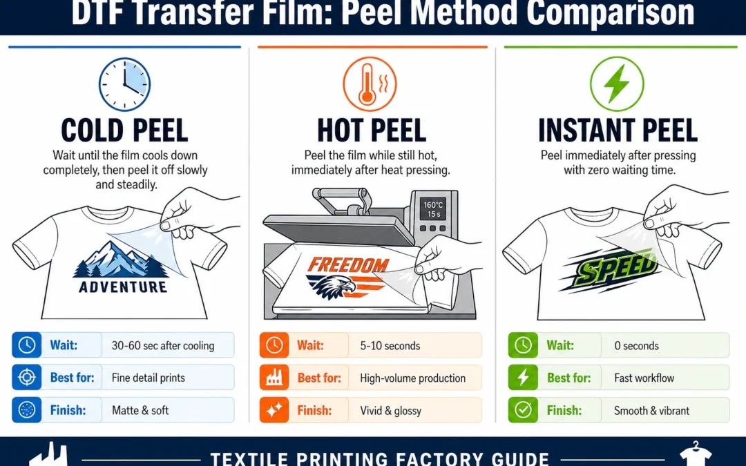Cold Peel vs Hot Peel vs Instant Peel DTF Film | How to Choose DTF Transfer Film